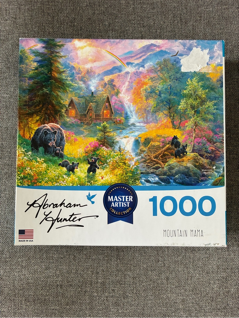 'Mountain Mama' Abraham Hunter 1000 Piece Puzzle w/ Poster COMPLETE